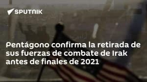 Pentágono confirma retirada total de tropas de Irak tras 23 años
