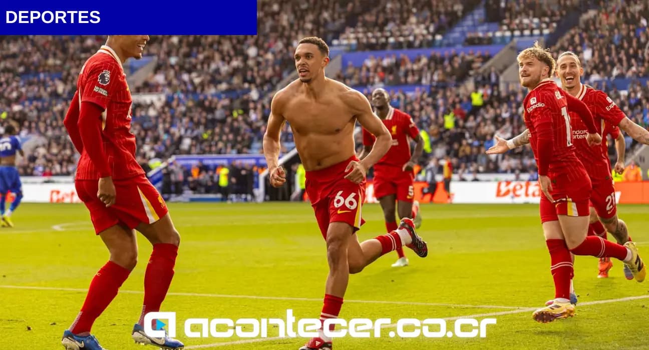 Imagen de la nota: El Liverpool se proclamó campeón de la Premier League 2024-25 con una aplastante victoria 5-1 sobre el Tottenham en Anfield.