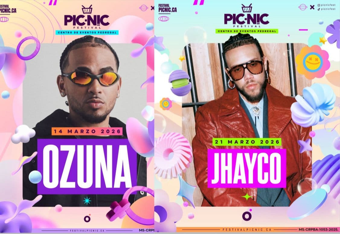 Imagen de la nota: Picnic Fest confirma a Ozuna y Jhayco como sus últimos artistas invitados