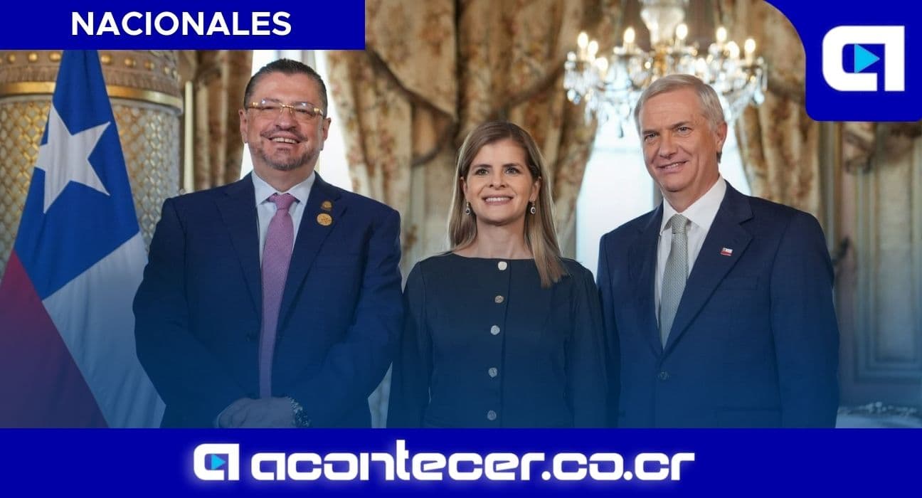 Imagen de la nota: Rodrigo Chaves y Laura Fernández se reúnen con presidente electo de Chile