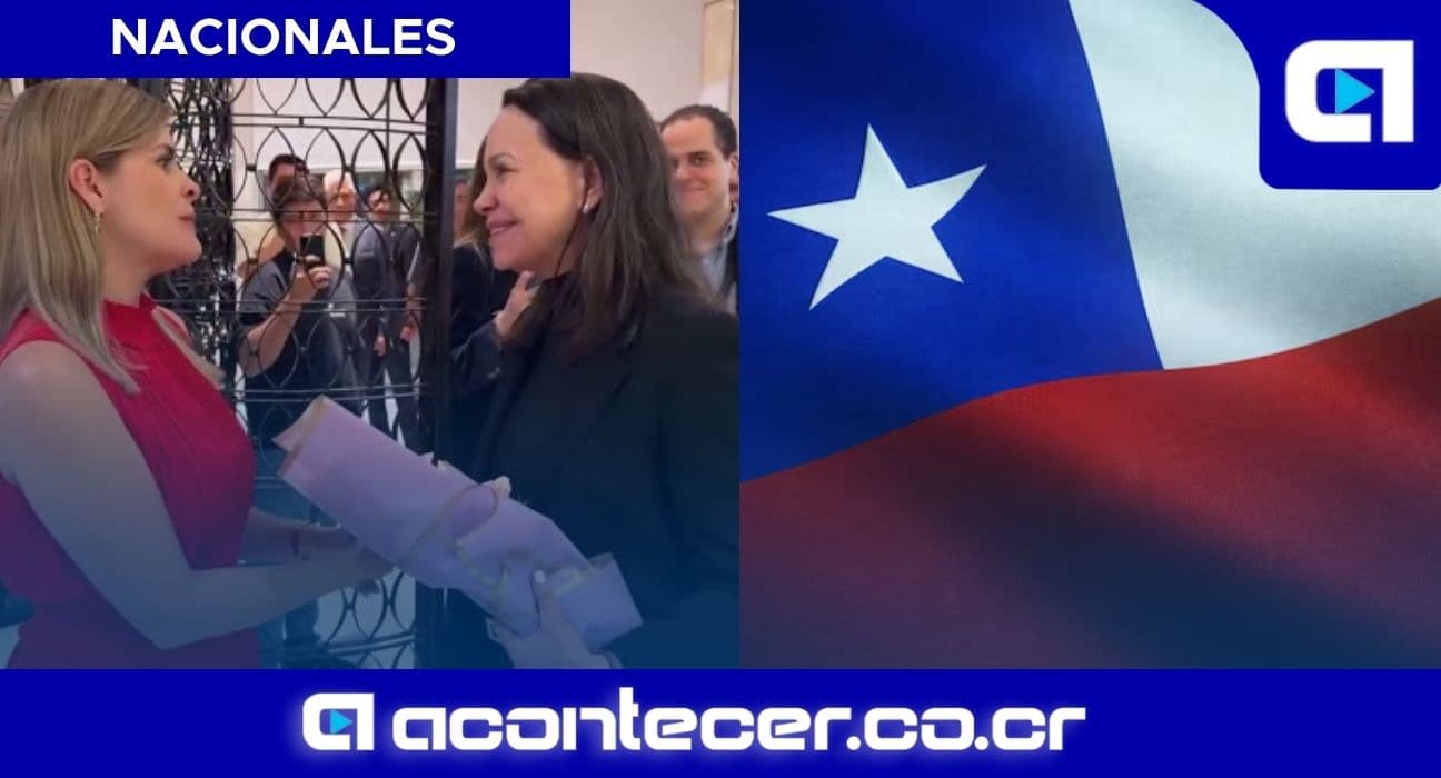 Imagen de la nota: Así fue el saludo entre Laura Fernández y María Corina Machado en Chile