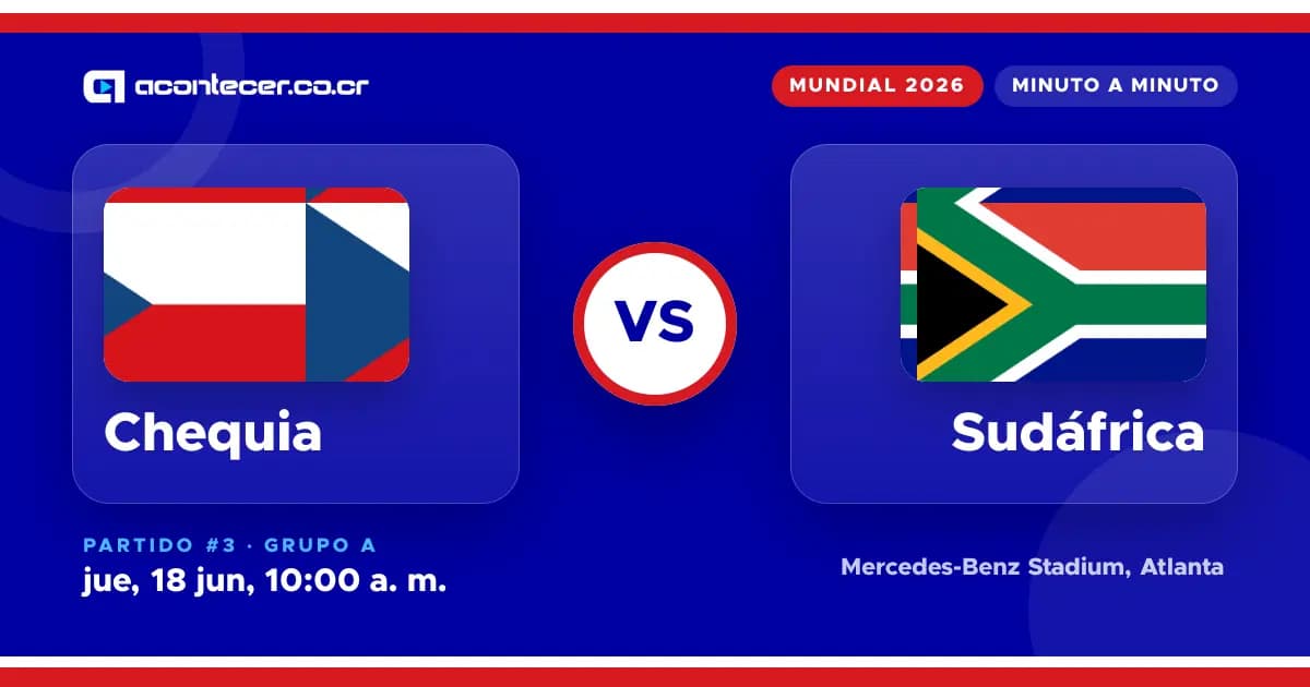 Imagen de la nota: Chequia y Sudáfrica empatan 1-1 en el Mundial 2026