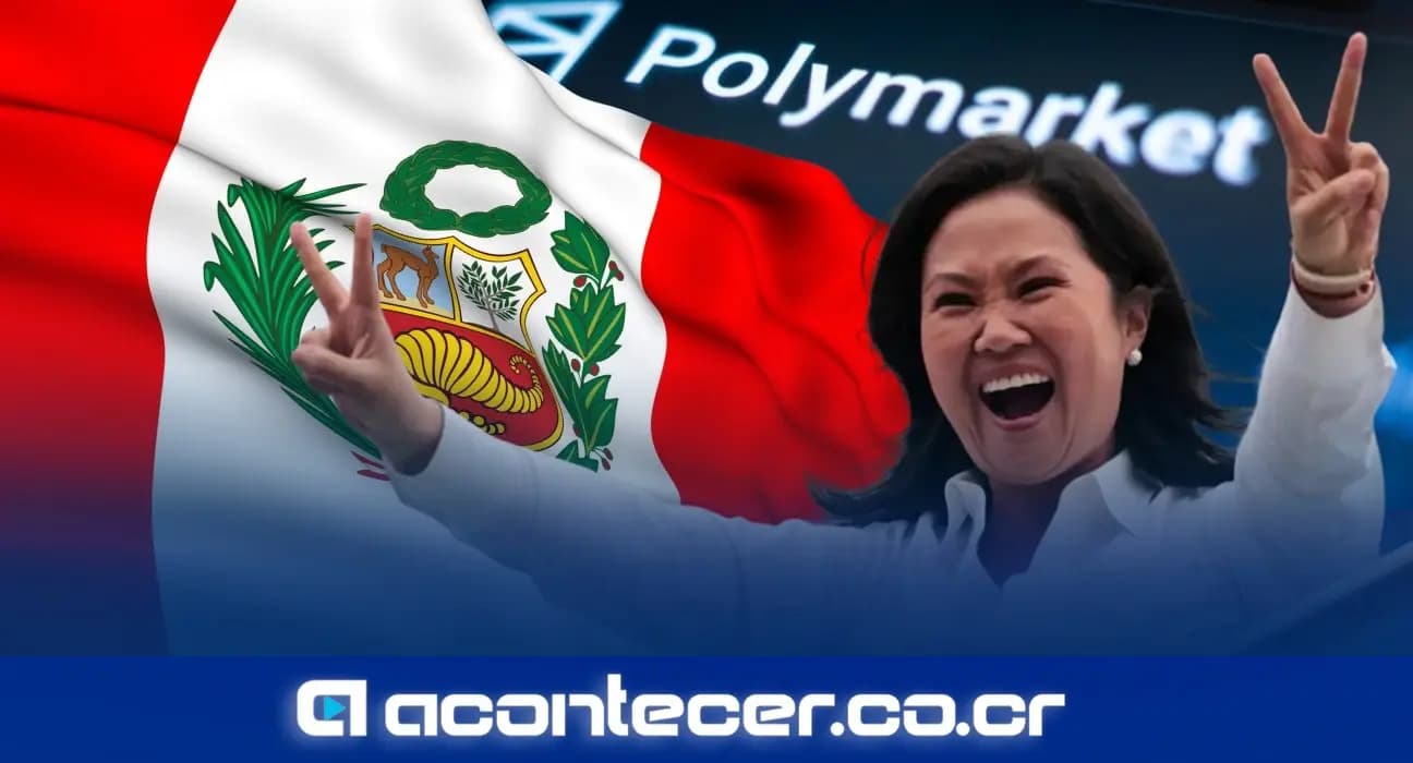 Imagen de la nota: Keiko Fujimori lidera con 70% en Polymarket a un día del balotaje en Perú