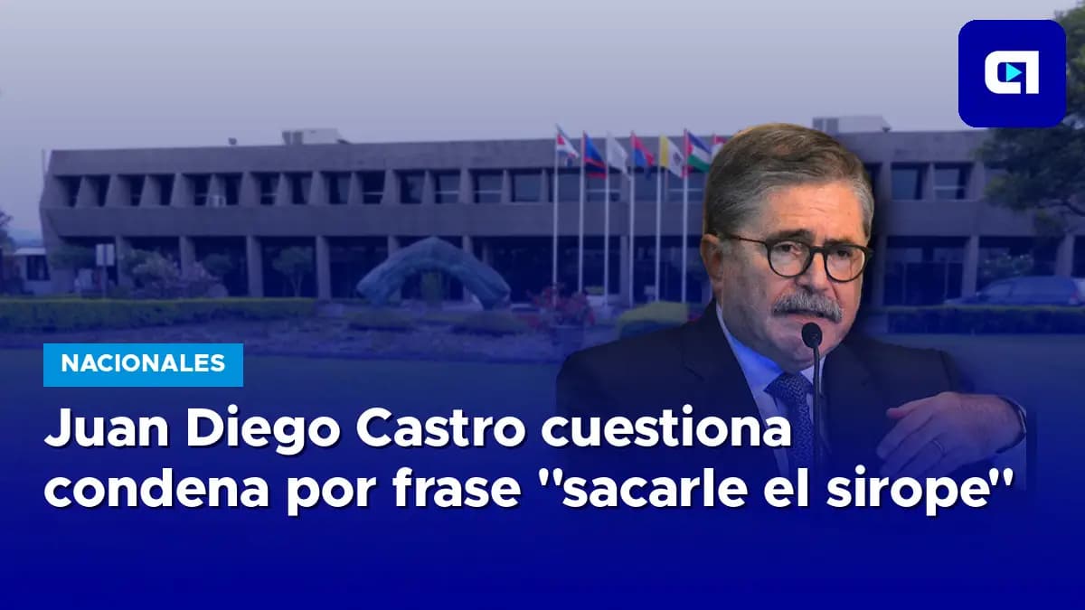 Imagen de la nota: Juan Diego Castro cuestiona condena por frase “sacarle el sirope”