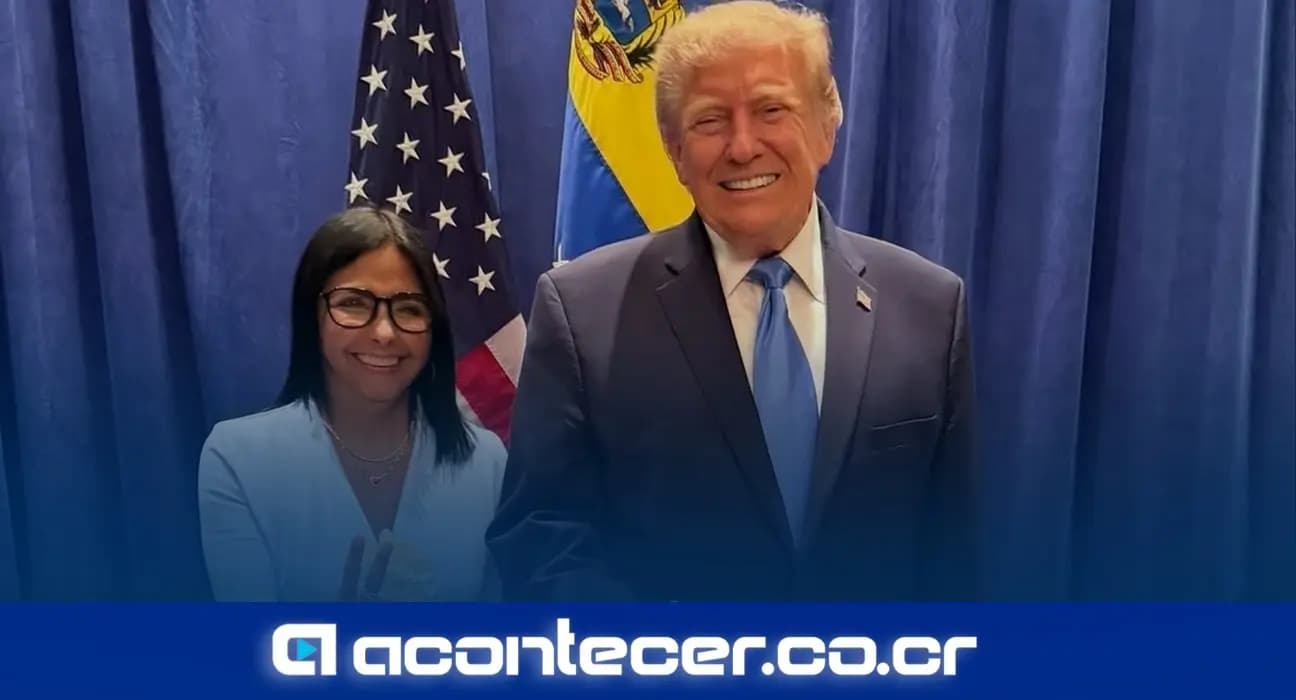 Imagen de la nota: Delcy Rodríguez confirma reunión con Donald Trump en Nueva York