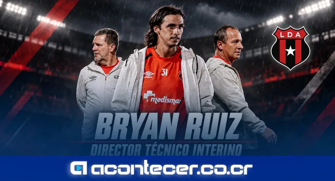 Imagen de la nota: Bryan Ruiz asume dirección técnica interina de Alajuelense