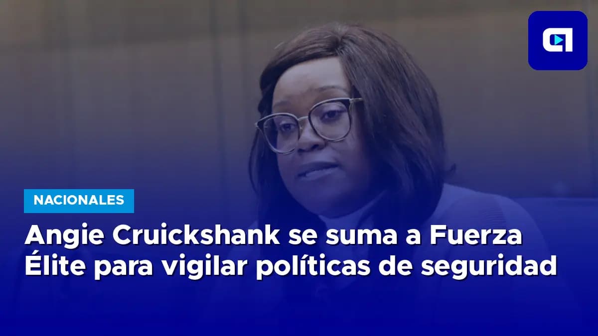 Imagen de la nota: Angie Cruickshank se suma a Fuerza Élite para vigilar políticas de seguridad