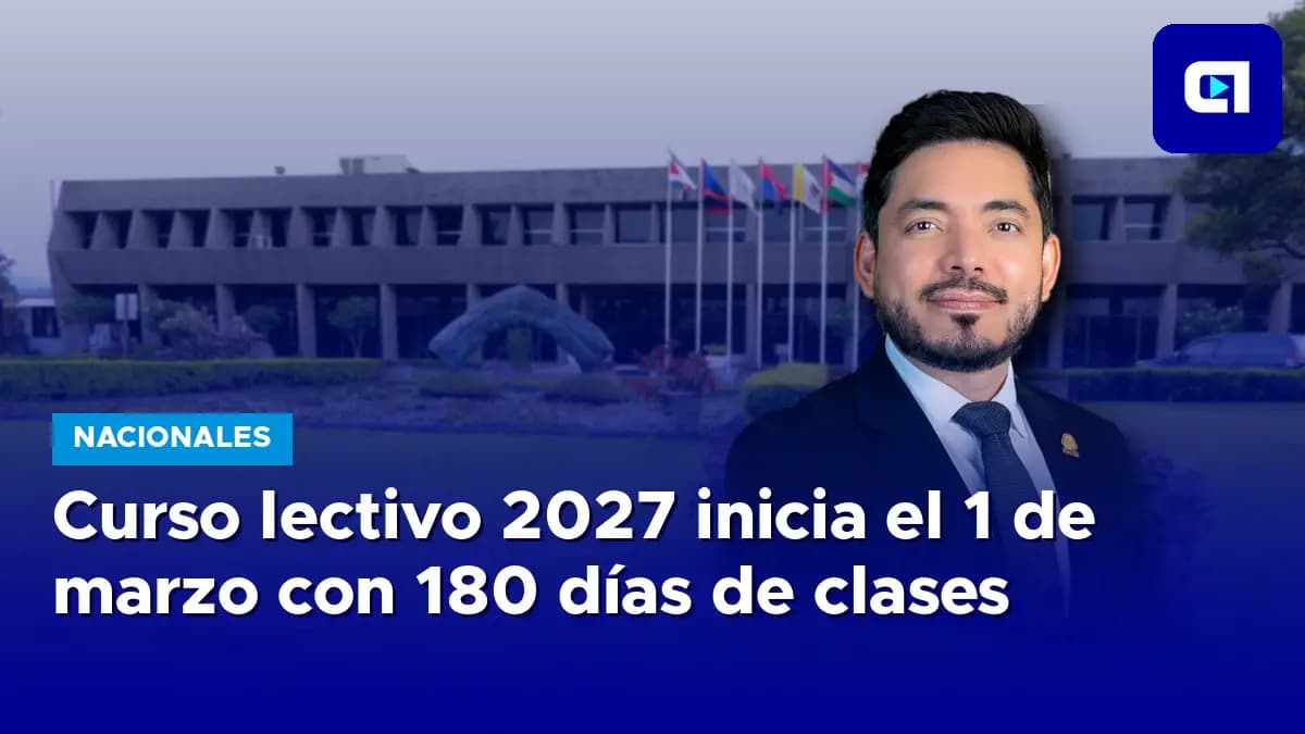 Imagen de la nota: Curso lectivo 2027 inicia el 1 de marzo con 180 días de clases