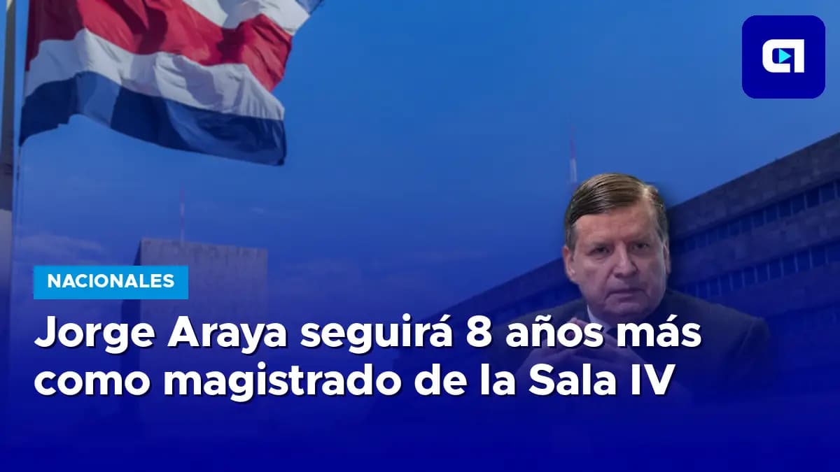 Imagen de la nota: Jorge Araya seguirá 8 años más como magistrado de la Sala IV