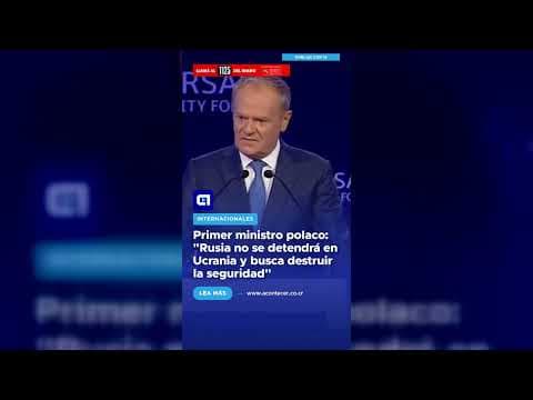 Primer ministro polaco: “Rusia no se detendrá en Ucrania y busca destruir la seguridad”