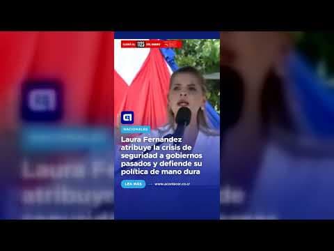 Laura Fernández atribuye la crisis de seguridad a gobiernos pasados y defiende su política de mano dura