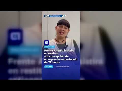 Frente Amplio insistirá en restituir anticoncepción de emergencia en protocolo de 72 horas