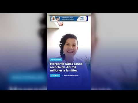 Margarita Salas acusa recorte de 40 mil millones a la niñez