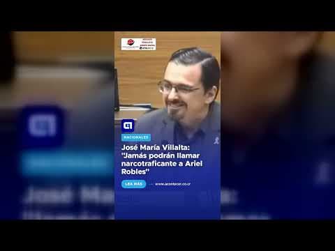 José María Villalta: “Jamás podrán llamar narcotraficante a Ariel Robles”
