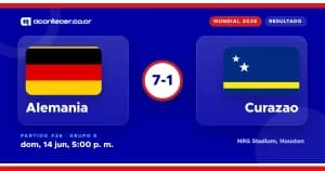 Alemania golea 7-1 a Curazao en el Mundial 2026