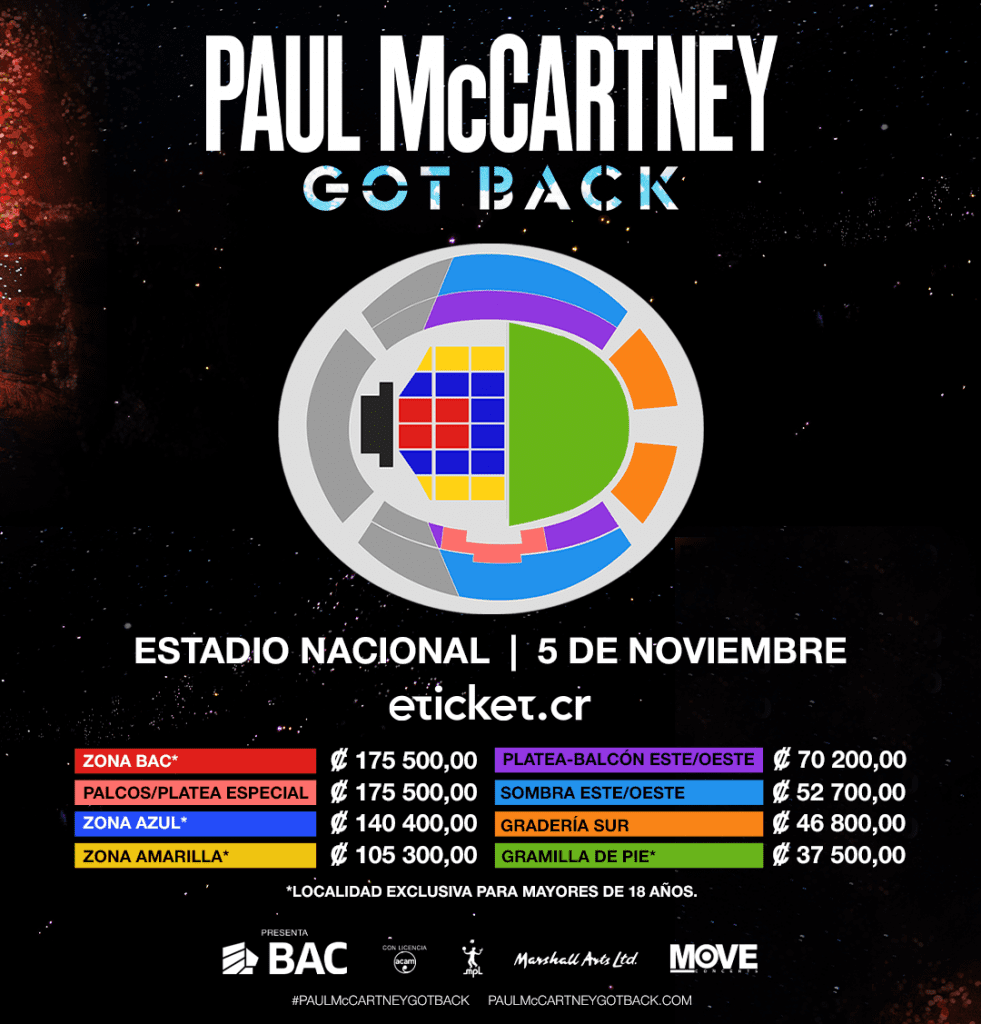 Paul Mccartney Regresa A Costa Rica Con Su Gira Got Back Este Noviembre