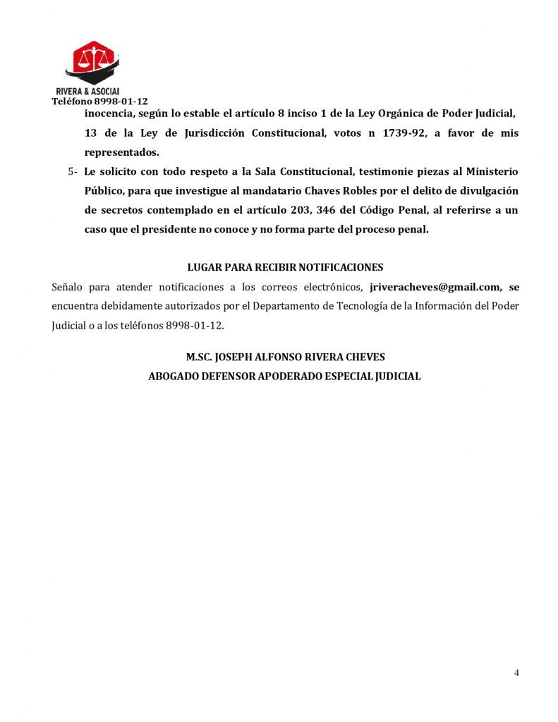 Presidente Rodrigo Chaves Enfrenta Recurso De Amparo Por Declaraciones Sobre Caso &Quot;Tureski&Quot;