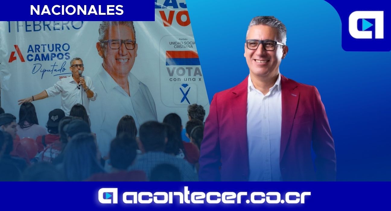 Arturo Campos cierra campaña con masiva asistencia en Alajuela