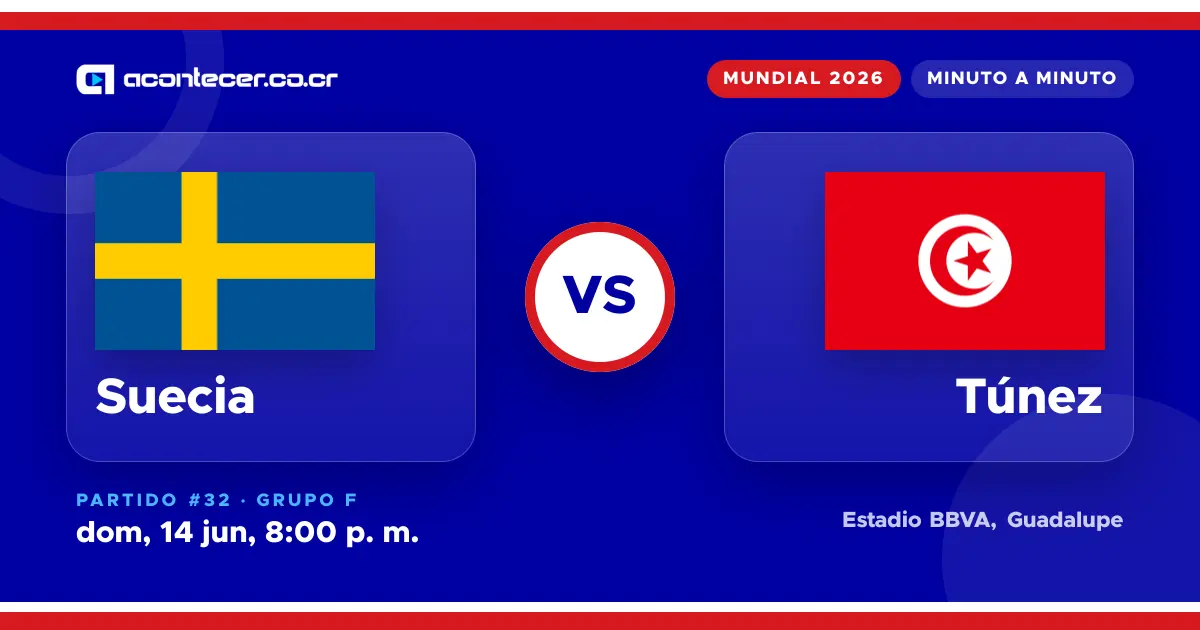 Suecia golea 5-1 a Túnez en el Mundial 2026