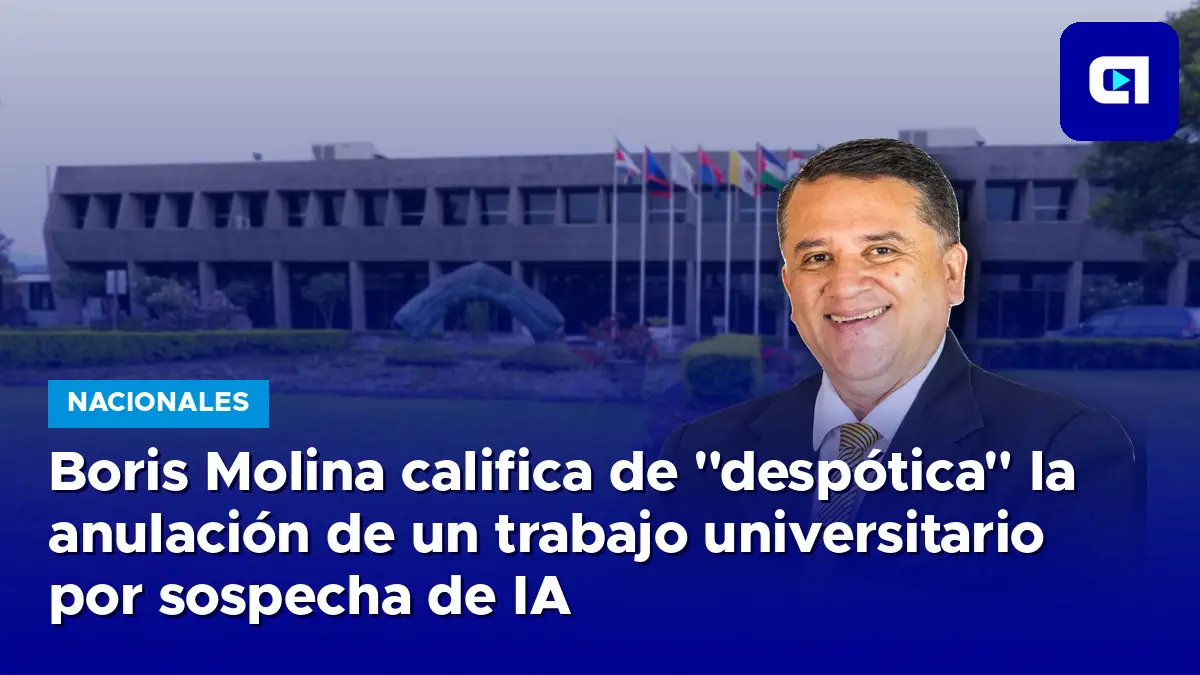 Boris Molina califica de "despótica" la anulación de un trabajo universitario por sospecha de IA