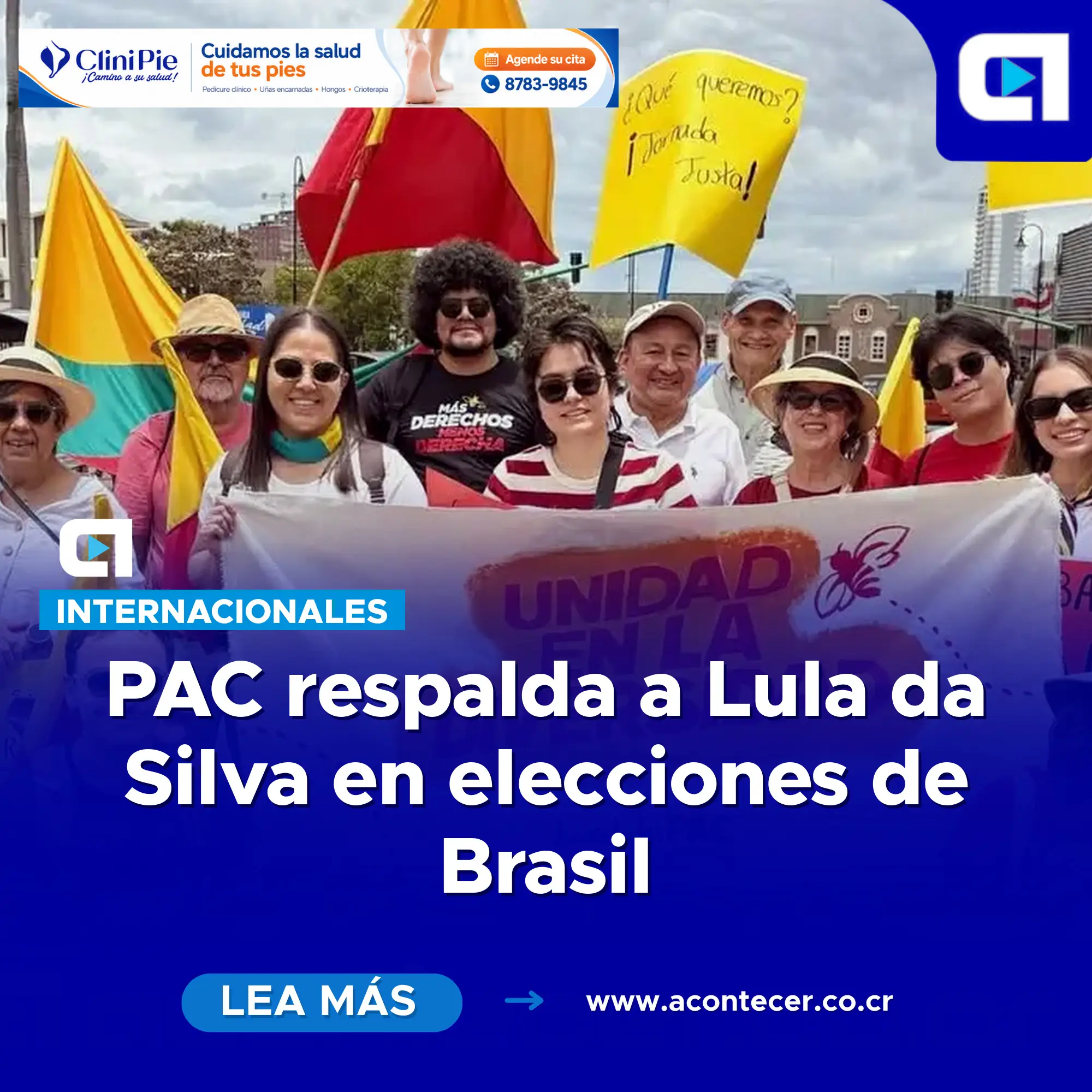 PAC respalda a Lula da Silva en elecciones de Brasil
