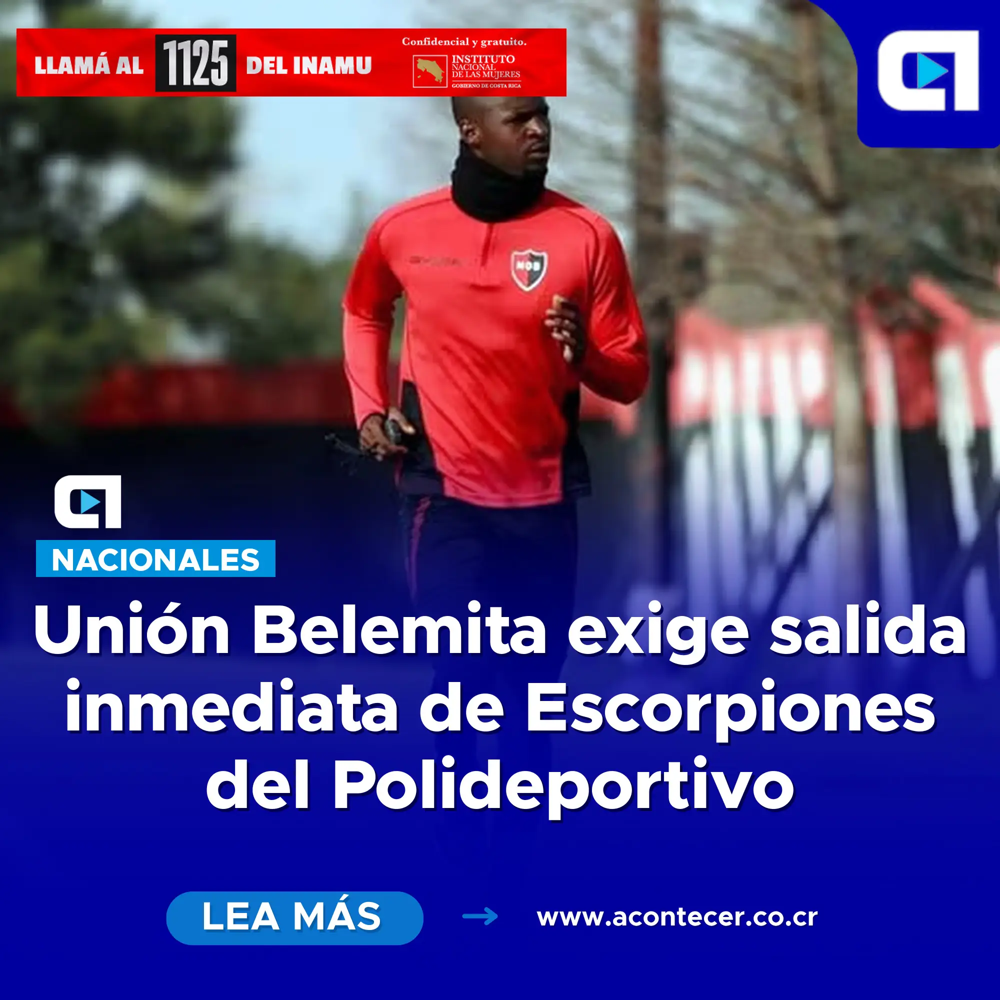 Unión Belemita exige salida inmediata de Escorpiones del Polideportivo